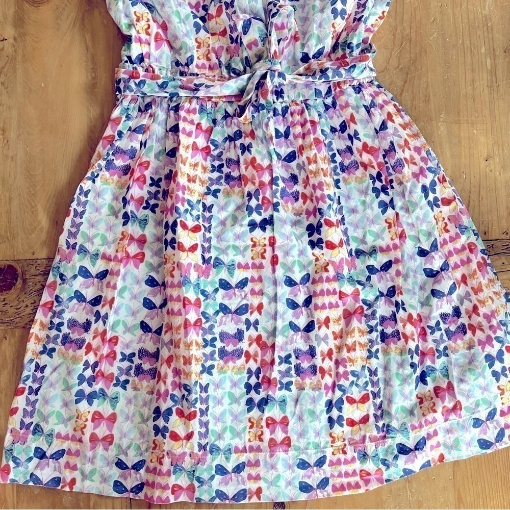 Girls J. Crew CrewCuts Colorful Butterfly Flutter Twirl Dress 12 - Picture 6 of 12